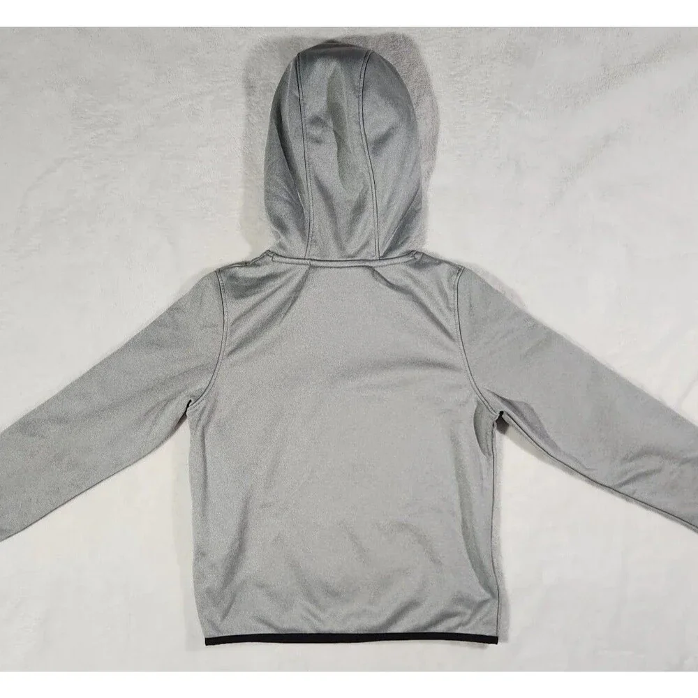 Under Armour ColdGear Hoodie Boys Small Gray White
